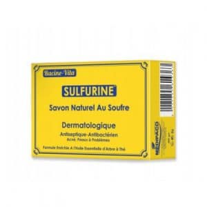 RACINE-VITA SAVON DERMATOLOGIQUE AU SOUFRE ET ARBRE A THÉ 80g