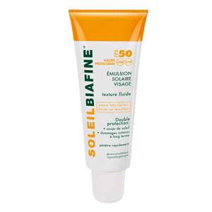 SOLEIL BIAFINE EMULSION SOLAIRE FLUIDE MATIFIANT VISAGE SPF 50+ TEXTURE LEGERE 50ML
