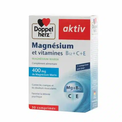 DOPPELHERZ AKTIV MAGNÉSIUM ET VITAMINES 400MG 30 CPS
