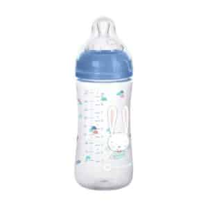 BEBE CONFORT BIBERON PP EMOTION PLASTIQUE SWEET BUNNY T1 BLEU 270ML