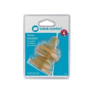 BEBE CONFORT TETINE EMOTION LATEX T3 BOUILLIE LOT DE 2