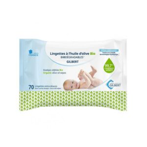 GILBERT LINGETTES EXTRA-DOUCES A L'HUILE D'OLIVE BIO 70 UNITES