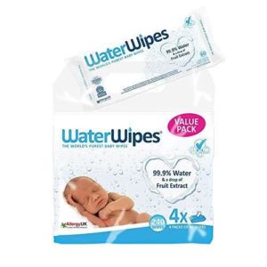 WATERWIPES LINGETTES BEBE CLASSIQUES PACK 4 x 60 UNITES