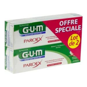 GUM DENTIFRICE PAROEX GENCIVES LOT DE 2