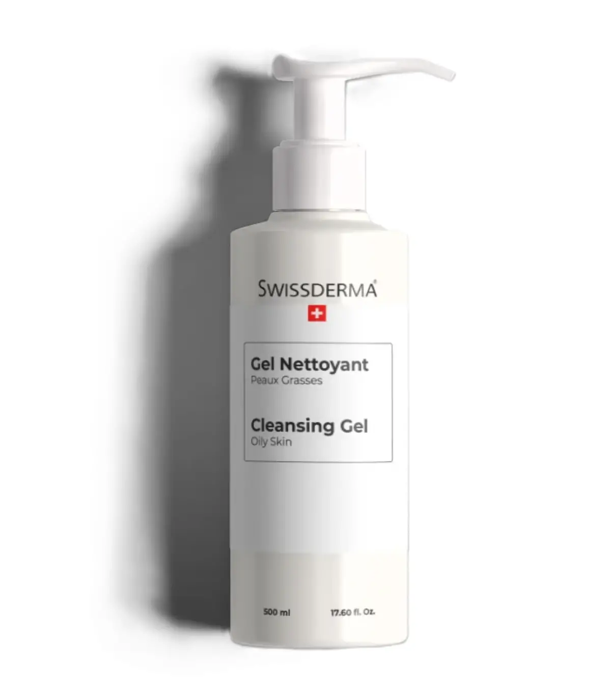 SWISSDERMA GEL NETTOYANT PEAUX GRASSES 500ML