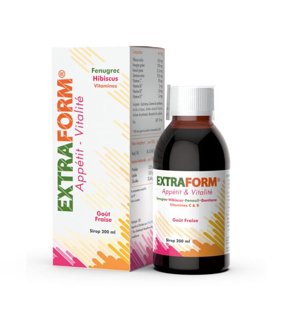 Sirop Appétit & Forme Lysine Vitamines - 200ml - Pour Fesses Et Hanches - Neuf