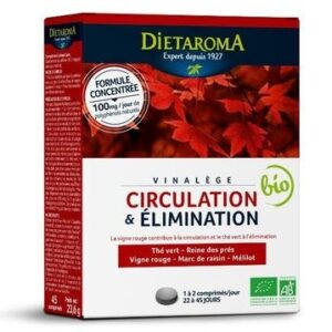 DIETAROMA VINALEGE CIRCULATION ET ELIMINATION 45 COMPRIMES