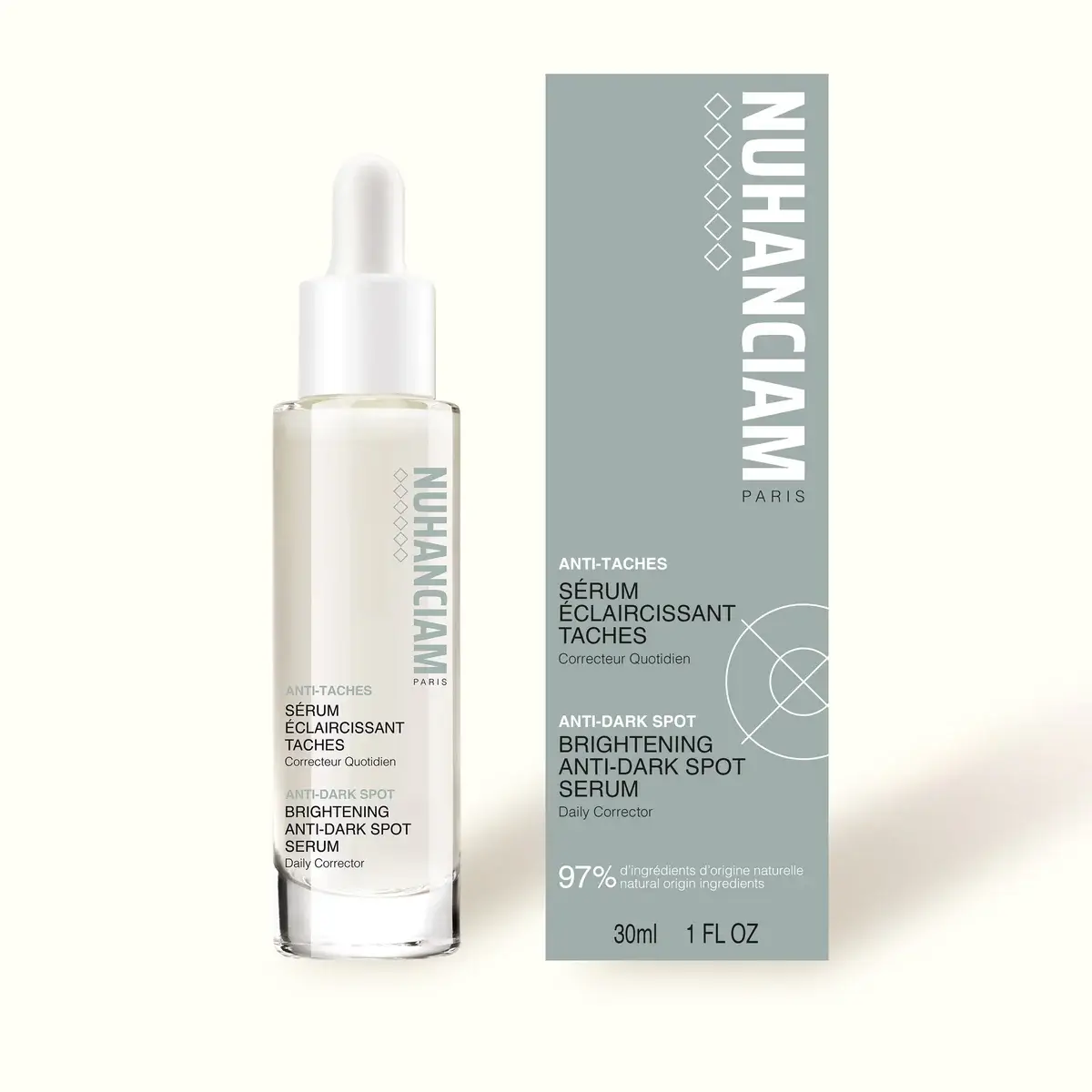 NUHANCIAM SERUM ECLAIRCISSANT TACHES SOIN HAUTE PRECISION ANTI-TACHES LUMINEUX 30ML